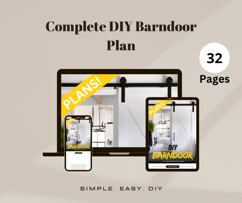 DIY Plan - Build your own custom Barn Doors - The EASY digital building guide for beginner or advanced builders!
