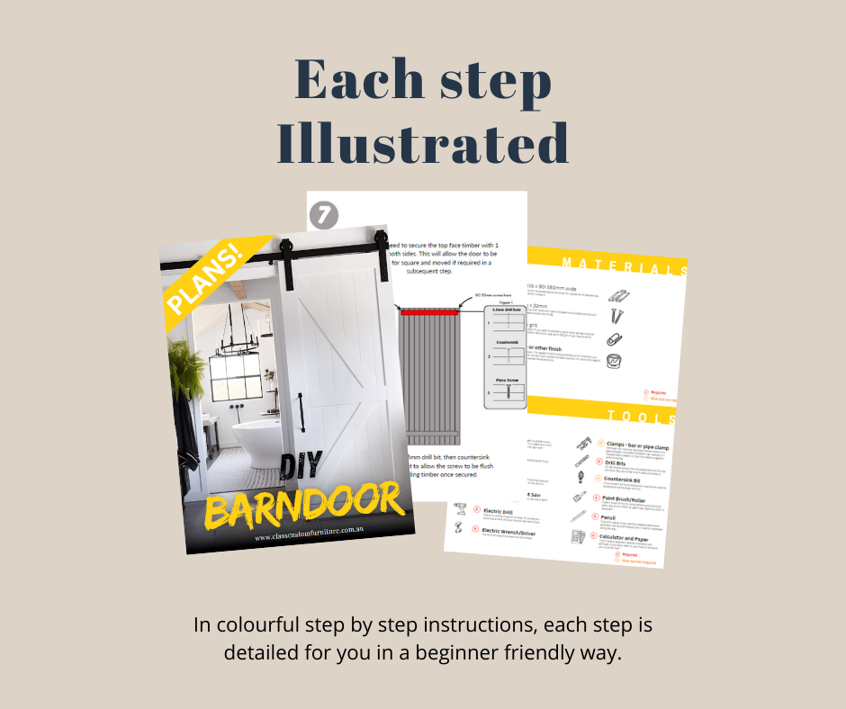 DIY Plan - Build your own custom Barn Doors - The EASY digital building guide for beginner or advanced builders!